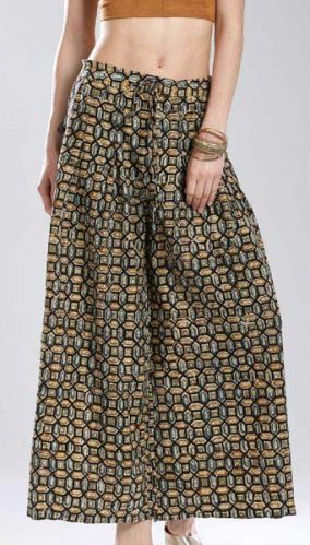 Printed Kalamkari Palazzo, Size : All Size