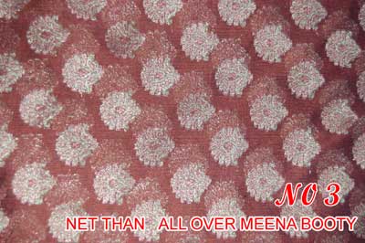 Plain Meena Booty Net Saree, Feature : Comfortable, Skin Friendly