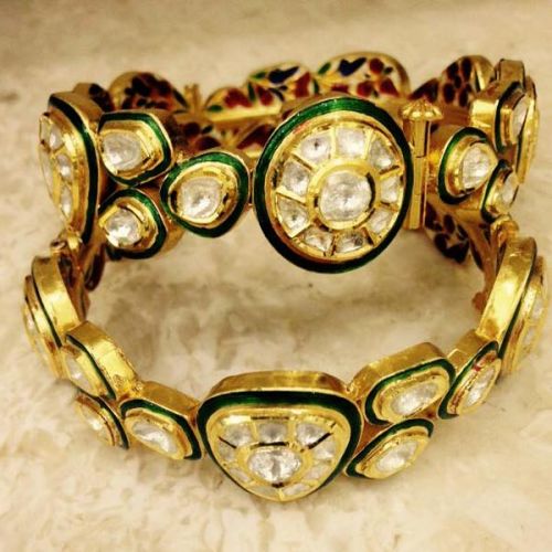 Diamond Polki Bangle