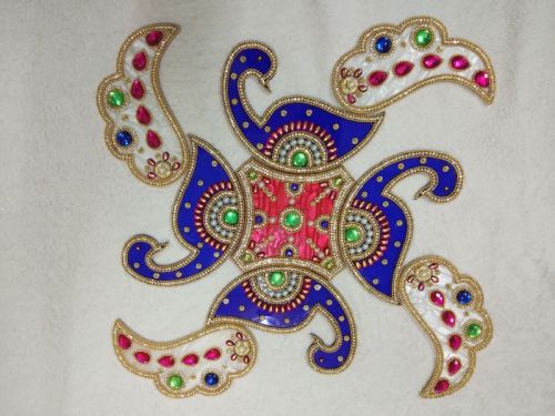 Multi Acrylic Rangoli, For Parties, Floor Decoration