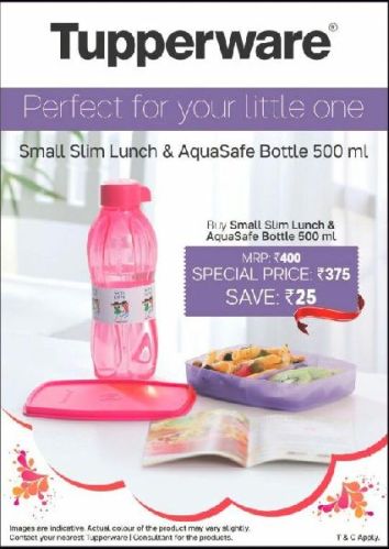 500ml Tupperware Aquasafe Bottle