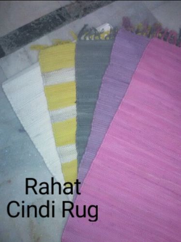 Cotton Chindi Rugs, Design : Plain