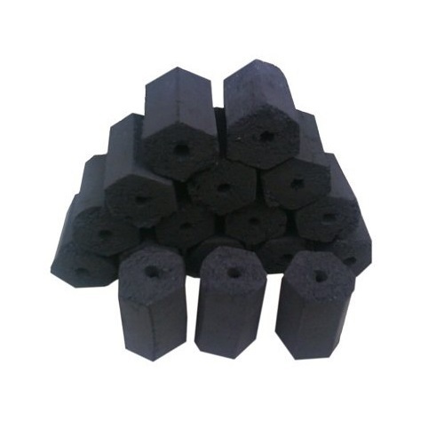 Coconut Biomass Charcoal Briquettes, Shape : Hexagonal