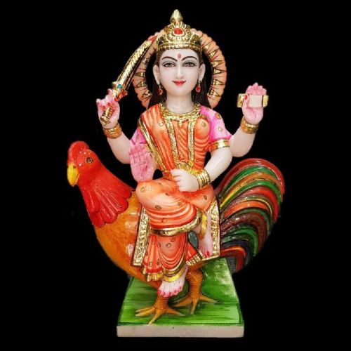 Polished Religious Marble Statue (Murti), Packaging Type : Carton Box