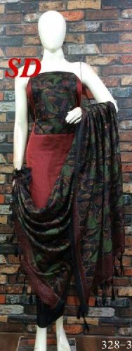 SD Designer Chanderi Suits With Soft Silk Printed Dupatta