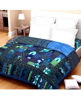 Blue Patchwork Bed Linen