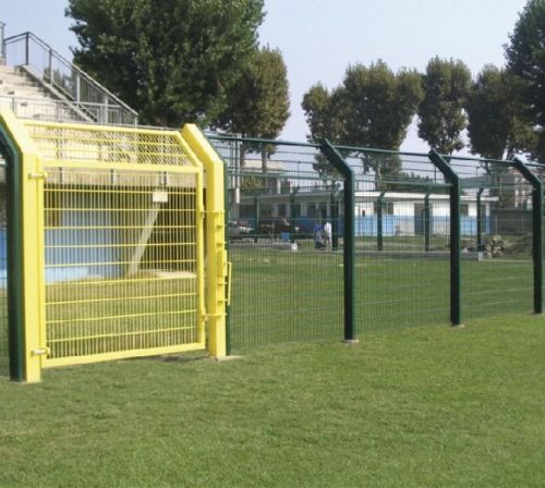 Green Powder Double Wire Panel Fence