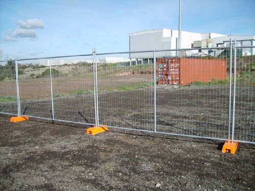 Temporary Fence With Handrail
