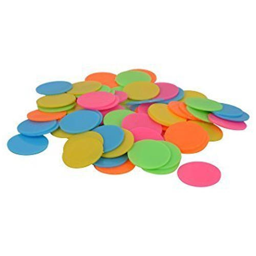 Plain Round Plastic Tokens, Color : Blue, Pink, Yellow, Etc.