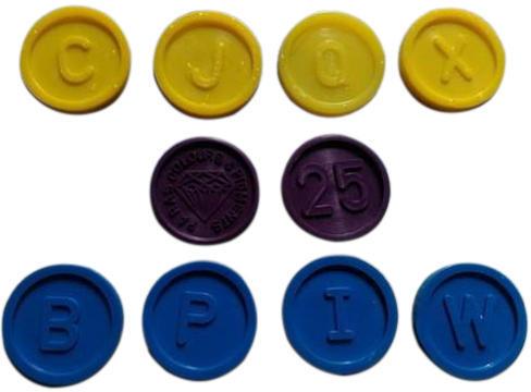 20mm Embossed Round Plastic Tokens