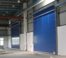 Blue Roller Shutter Doors