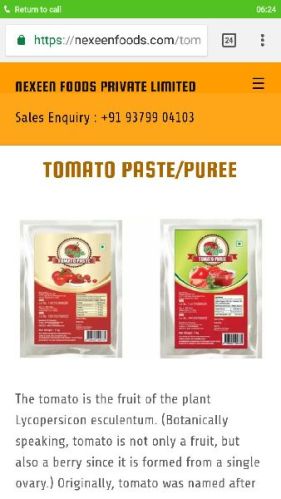 Tomato Paste, Certification : Fssai