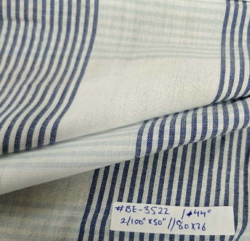 Yarn Dyed Cotton Stripe Fabric, For Garments