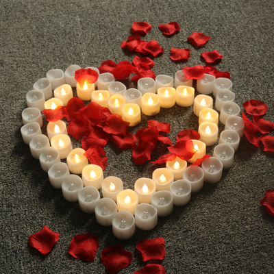 Set Of 12 Remote Controlled Votive LED Candles