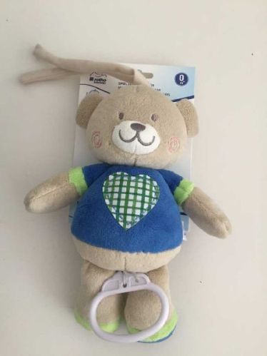 Baby Rattle Heart Bear Toy