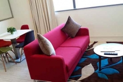 Wood & foam designer sofa