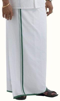 Plain Pooja Cotton Dhoti For Traditional Wear