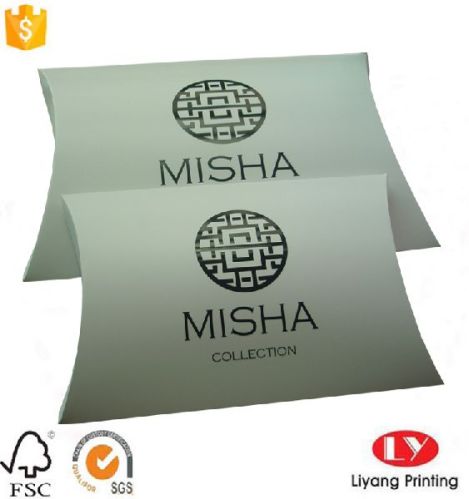 Black Printed White Large Foldable Pillow Box