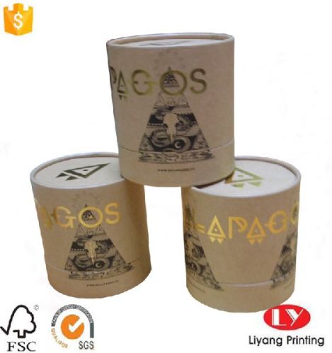 Popular Browm Kraft Paper Cylinder Gift Box
