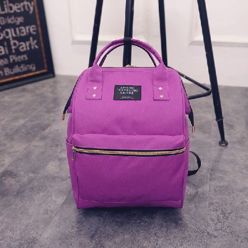 Students Large Capacity Casual Canvas Backpack