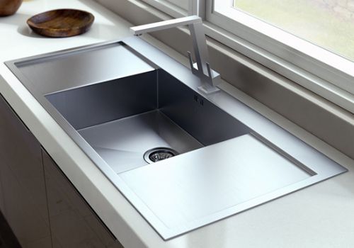 Single Bowl With Double Drain Board Kitchen Sink