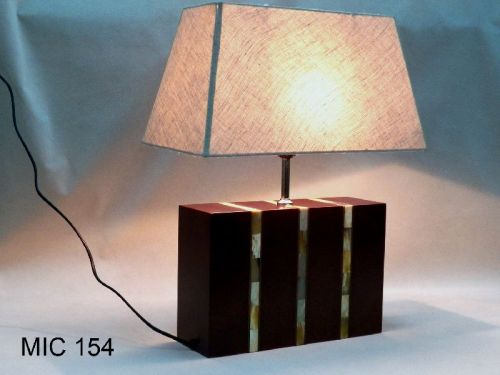Bedside Night Light Desk Table Lamp, Color : British Walnut