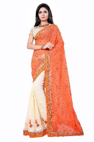 Designer Embroidered Sarees, Gender : Female