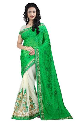 Arsh Impex Georgette Embroidered Sarees, Age Group : 19-66