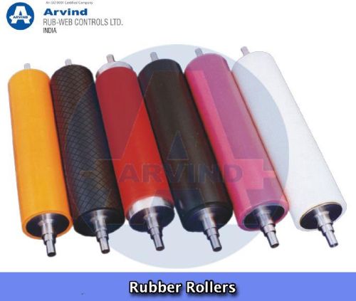 Rubber Rollers, Color : Black