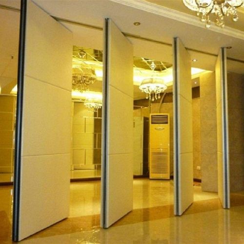 Aluminium+MDF Board Operable Commercial Sliding Door
