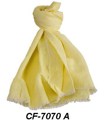 CF-7070 A Cotton & Linen Scarf, Size : 70X180 CM