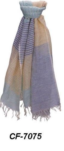 CF-7075 Cotton & Linen Scarf, Size : 85X 175 CM