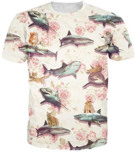 Novelty Animals 3D Print Womens/Mens T-Shirts Short Sleeve Casual Tee Tops