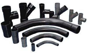 Duct Pipes Fittings, For Heating Air Conditioning, Exhausting, Fresh Air Intakes, Bathroom Kitchen Exhausts