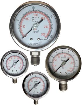 Pressure gauges, Measuring Range : 600 Bar