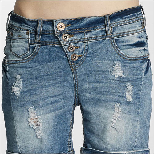 Ladies Damage Jeans