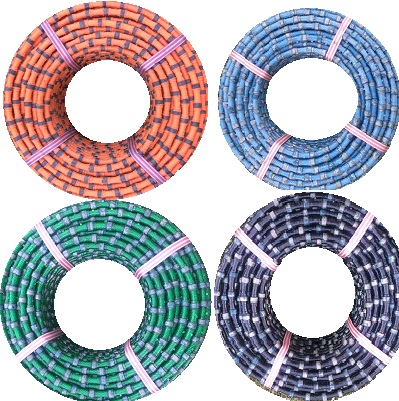 Diamond Wire Saw Rope, Color : Orange, Black, Pearl-white Parrot-green.