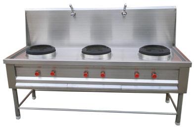 Three Burner Chinese Range