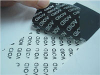 Tamper Evident / Tamper Proof Label