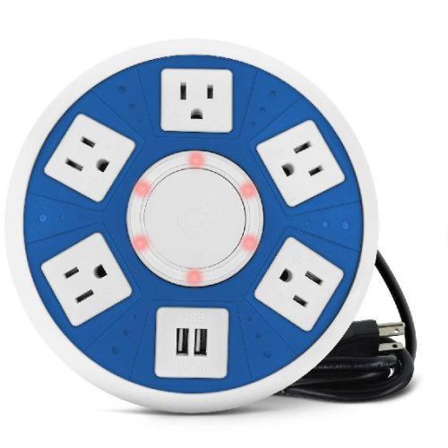 125V 15A ETL Power Strip Round Multi Socket