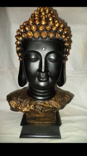 Brass Buddha Head Statue, For Decoration Purpose