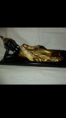 Brass Buddha Sleeping Statue, For Decoration Purpose