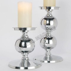 Stainless Steel Candle Holders, For Decoration, Color : Silver