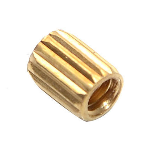 Brass Wood Knurling Inserts, Color : Golden