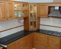 Teak Wood Modular Kitchen