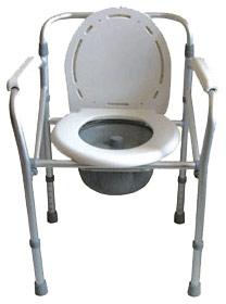 Aluminium Folding Commode