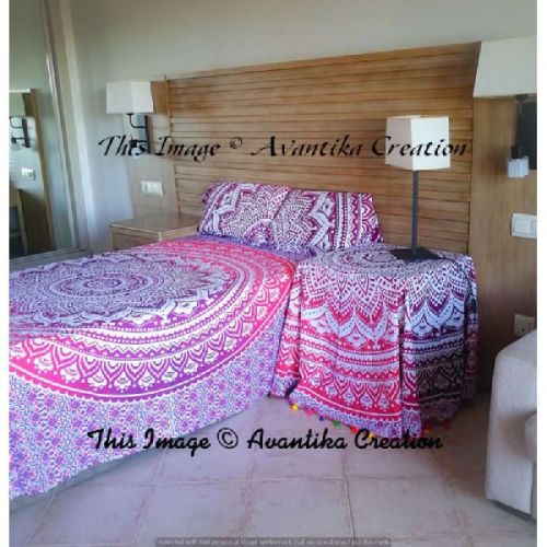 Mandala Duvet Cover, Color : Pink