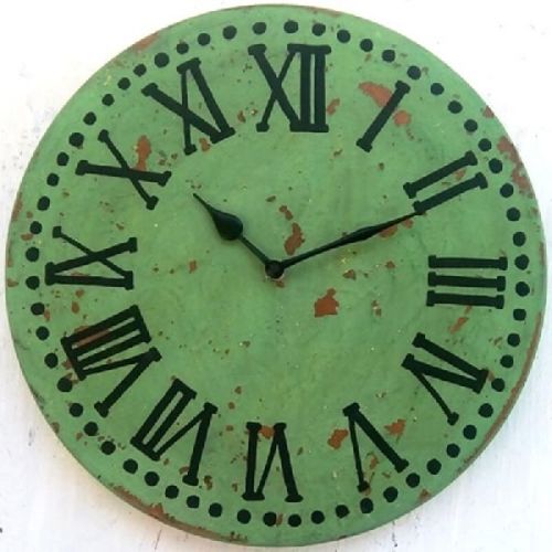 Iron Round Shaped Wall Clock, Color : Multi Color