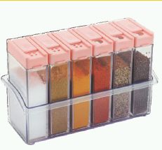 Plastic Spice Jar Set, For Home
