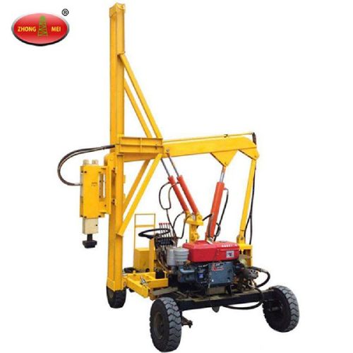 Photovoltaic Solar Power Hydraulic Screw Pile Driver